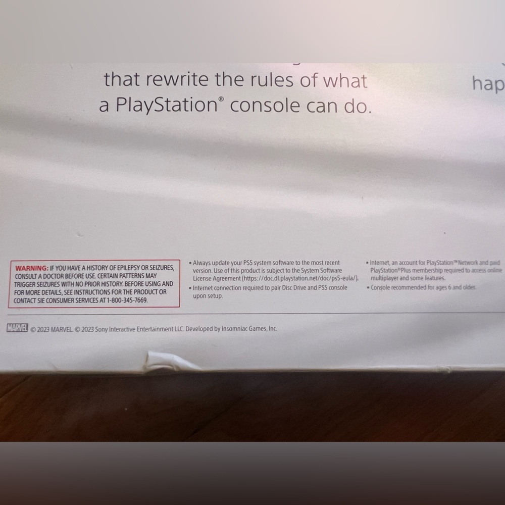 New Item! Sealed Box! Sony PS5 Console - Black and White 1TB CFI-2015 - Picture 14 of 16